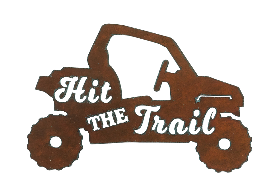 Side X Side/Hit the Trail Image Welcome Sign